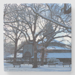 Tabernacle Morning After Snow - Martha's Vineyard Steinuntersetzer