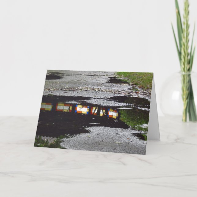 Tabernacle Window Reflection - Martha's Vineyard Karte (Vorderseite)