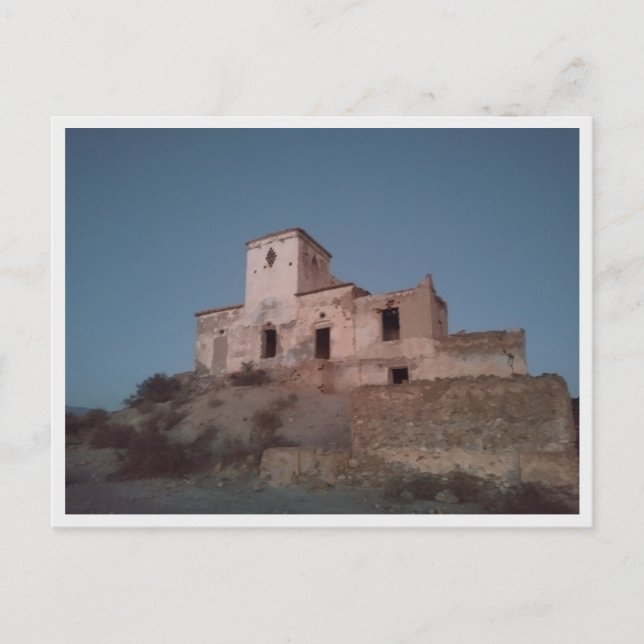 Tabernas-Wüste (Spanien) Postkarte (Vorderseite)