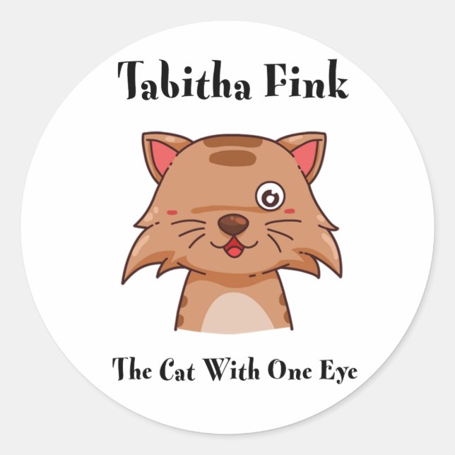Tabitha Fink Round Sticker (Vorderseite)