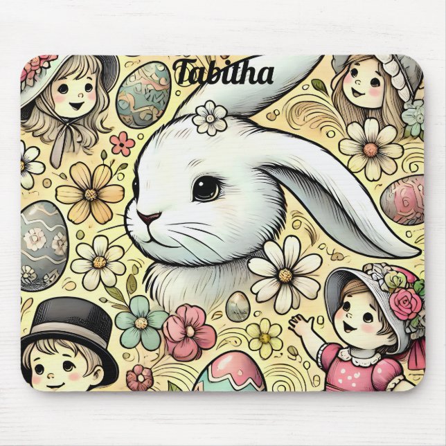 TABITHA ~ Vintag Osterzeit ~ Mousepad (Vorne)