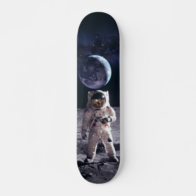 Tabla de Skate Astronauta en la Luna Skateboard (Vorne)