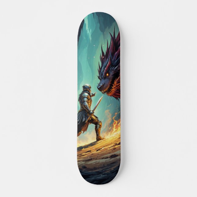 Tabla de Skate Caballero Medieval contra Monstruo Skateboard (Vorne)