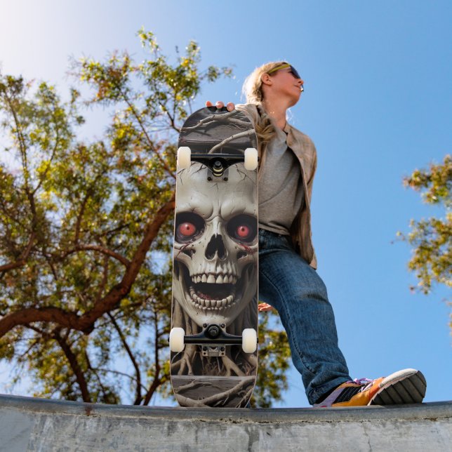 Tabla de Skate Cráneo de Monstruo del Horror Skateboard (Außenbereich 1)