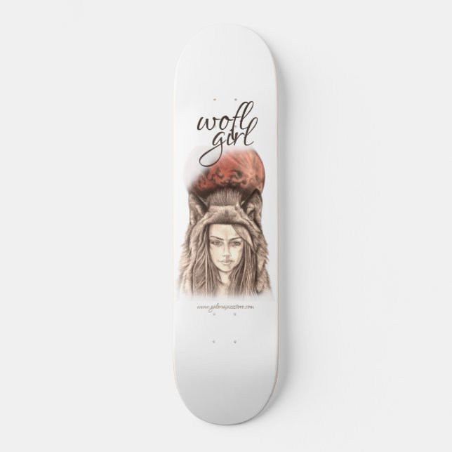 Tabla de Skate modelo Wolf Mädchen. Skateboard (Vorderseite)