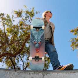 Tabla de Skate Monstruo Rectil con Cuernos Skateboard