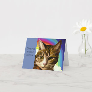 Tablby Cat Pet Sympathy Card Karte