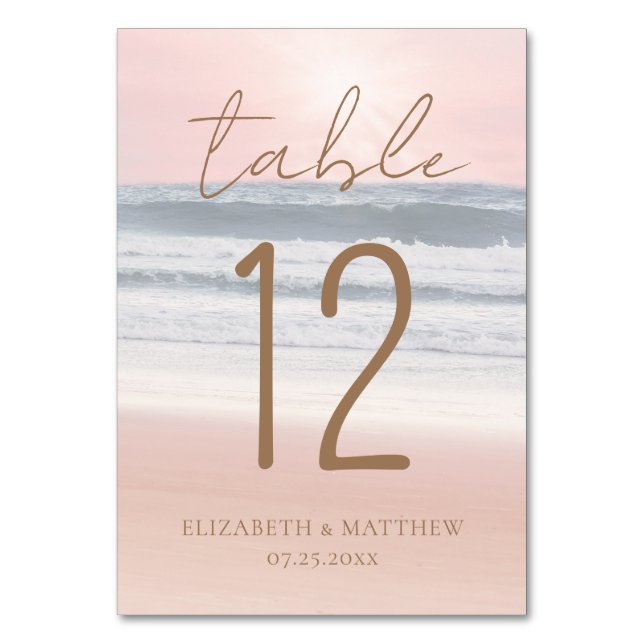 Table Card Tischnummer (Vorderseite)