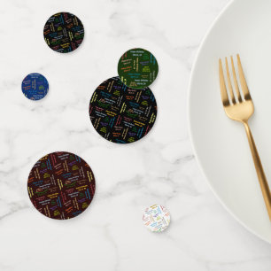 Table Confetti März, 28 Geburtstag Konfetti