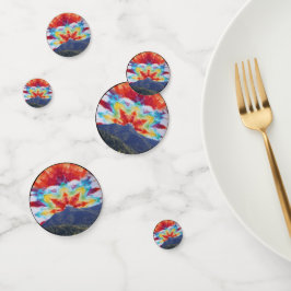 Table Confetti Tye-Dye Mt Tamalpais Sky Design Konfetti