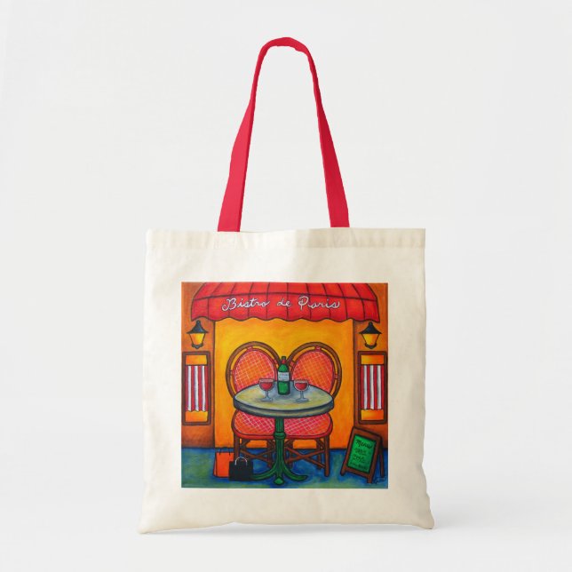 "Table for Two in Paris" Tote Bag Tragetasche (Vorne)