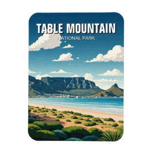 Table Mountain Nationalpark Südafrika Magnet