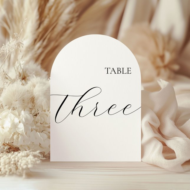 Table Number Three Card Einladung (Von Creator hochgeladen)