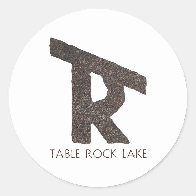 Table Rock Lake Runder Aufkleber (Vorderseite)