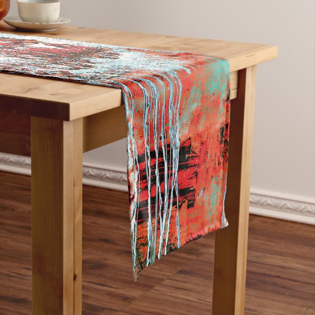 Table Runner – Corrosion Pulse Kurzer Tischläufer (Beispiel)