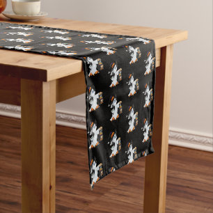 Table Runner Halloween Ghost Kurzer Tischläufer