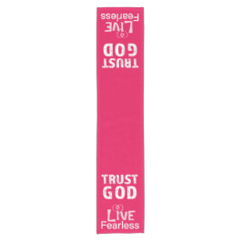 Table Runners Holiday Trust God Live Fearless Kurzer Tischläufer