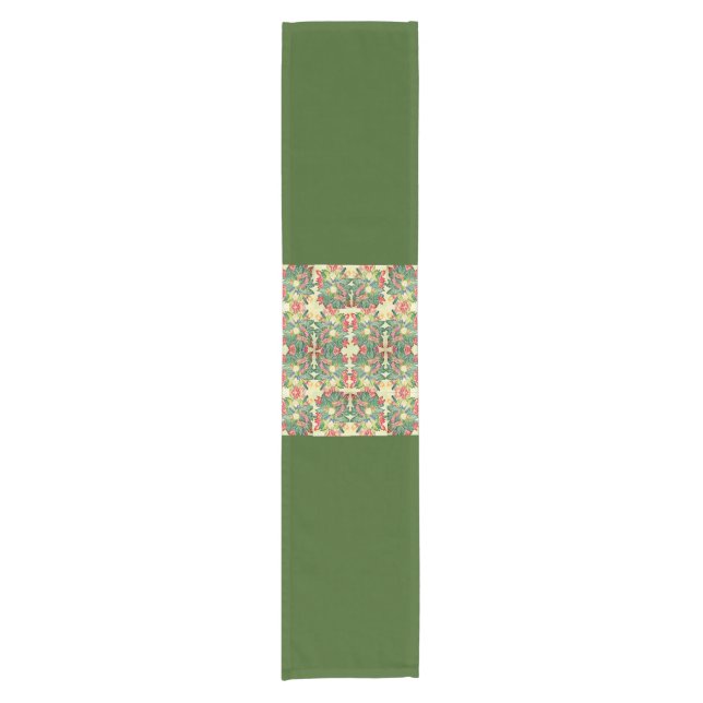 Table Runners Weihnachtskorb ohne Handgriff Kurzer Tischläufer (Vorderseite)