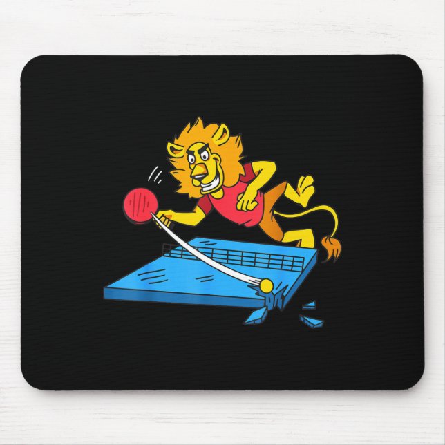 Table Tennis Lion Ng Ng Lion Outfit Table Tennis  Mousepad (Vorne)