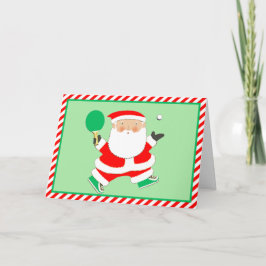 Table Tennis Ping-Pong Christmas Holiday Cards Feiertagskarte