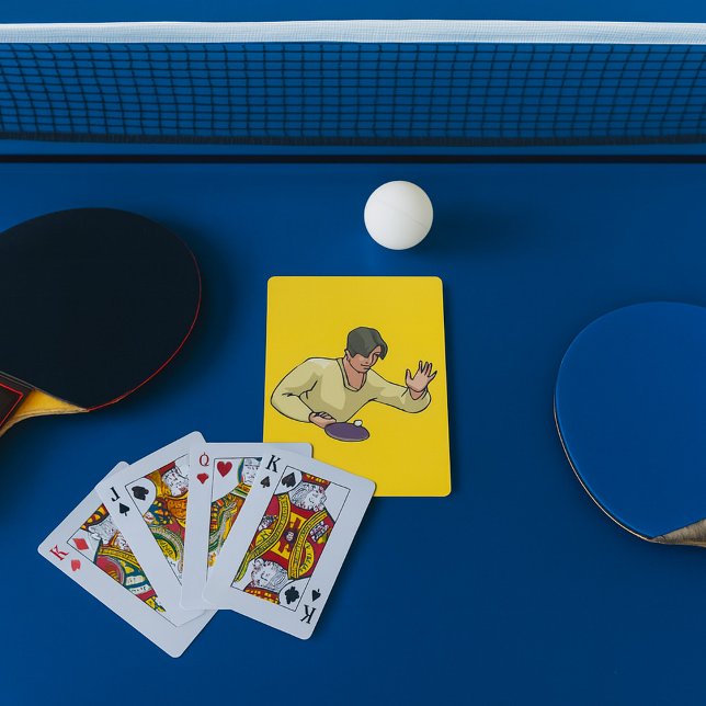 Table Tennis Player Playing Cards Spielkarten (Von Creator hochgeladen)