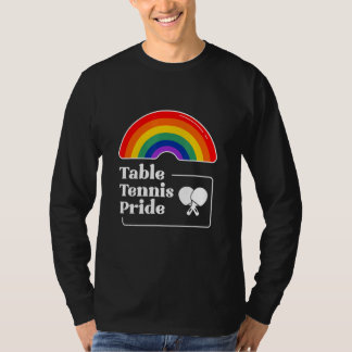 Table Tennis Pride LGBTQIA Gay T-Shirt