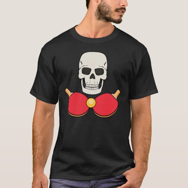 TABLE TENNIS SKULL T - Shirt Design for Men (Vorderseite)