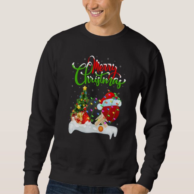 Table Tennis  Xmas Decorations Table Tennis Christ Sweatshirt (Vorderseite)