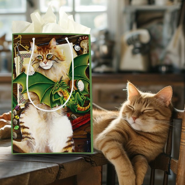 Table Top Gaming Dragon Cat Mittlere Geschenktüte (Von Creator hochgeladen)