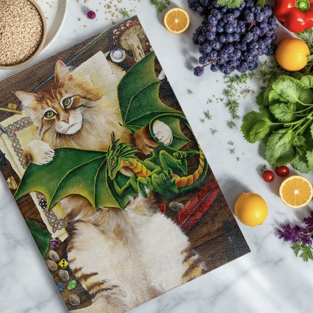Table Top Gaming Dragon Cat Schneidebrett (Von Creator hochgeladen)