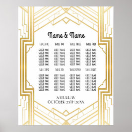 Table Wedding Gatsby Art Deco 1920s Plakatsitze Poster