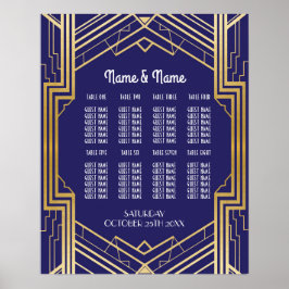 Table Wedding Gatsby Art Deco 1920s Plakatsitze Poster