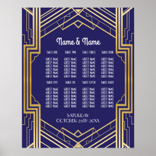 Table Wedding Gatsby Art Deco 1920s Plakatsitze Poster