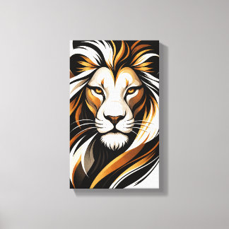 Tableau Déco ( Portrait Lion ) Art Minimaliste Leinwanddruck