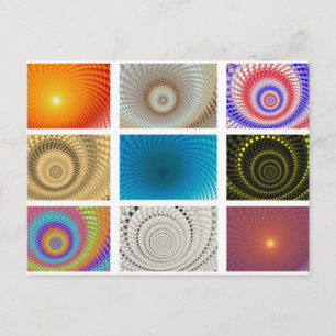 Tableau der Kreise Postkarte
