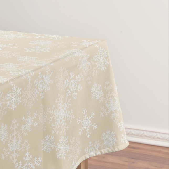 Tablecloth "60x84" Schneeflocken Tischdecke (Beispiel)