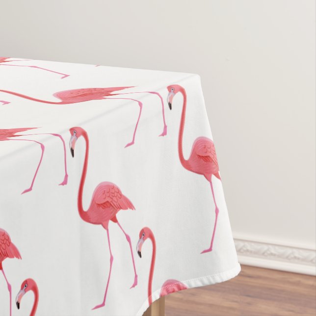 Tablecloth "60x84" Tropisch rosa Flamingo Tischdecke (Beispiel)