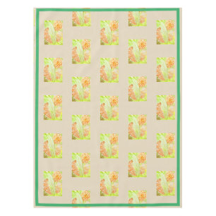 Tablecloth Aspidistra eliator und Gerbera jamesoni Tischdecke