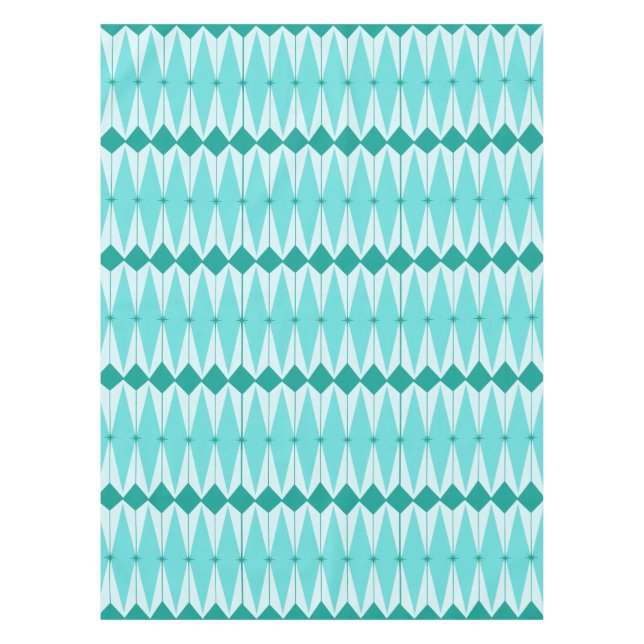 Tablecloth aus geometrischen Diamanten und Sternex Tischdecke (Vorderseite)