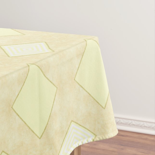 Tablecloth Beige Goldstreifen Tischdecke (Beispiel)
