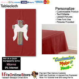 Tablecloth Household Leinen Red Background Tischdecke