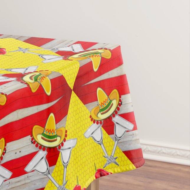 Tablecloth Mexican Drinks Hot Red Paprikaschoten Tischdecke (Beispiel)