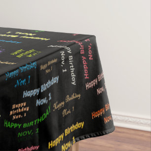 Tablecloth November, 1 Geburtstag Tischdecke