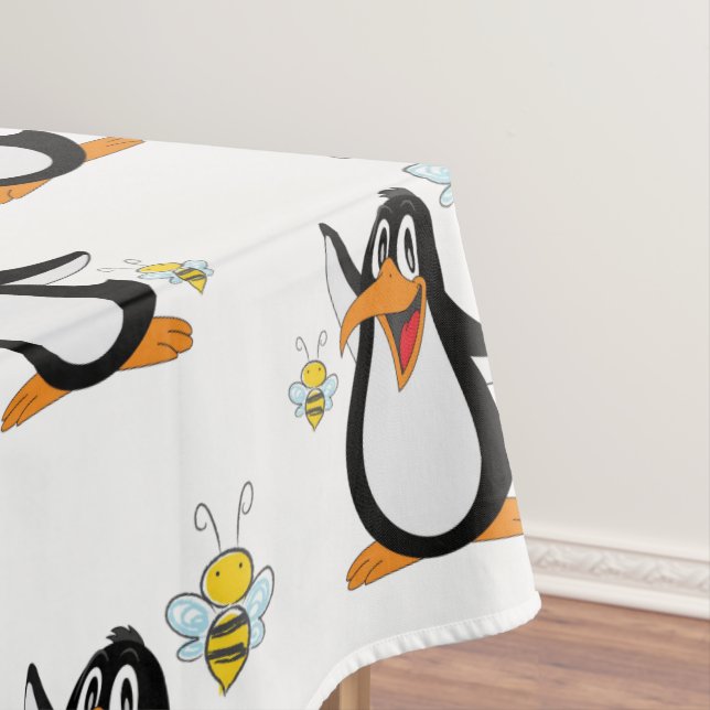 Tablecloth Penguin Bumblebee Tischdecke (Beispiel)