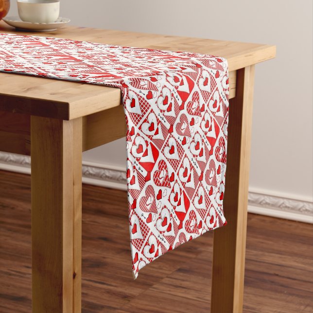 Tablecloth Runner Valentines Kurzer Tischläufer (Beispiel)