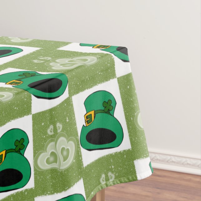 Tablecloth Saint Patrick's Day Hats Herz Tischdecke (Beispiel)