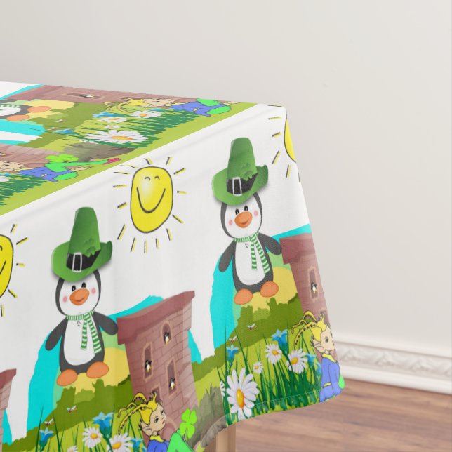 Tablecloth Saint Patrick's Day Penguin Tischdecke (Beispiel)
