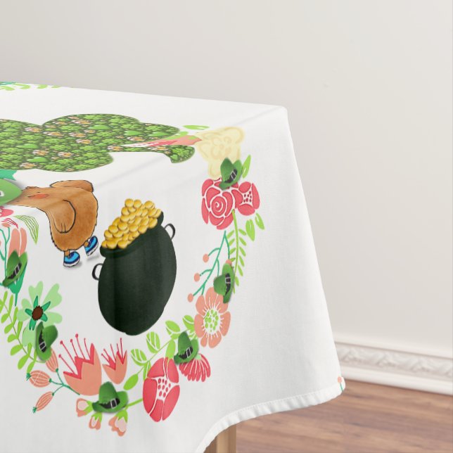 Tablecloth Saint Patrick's Day Teddy Bear Tischdecke (Beispiel)