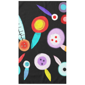 Tablecloth Square Designer Schwarze Blume Tischdecke