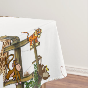 Tablecloth Wildlife Animals Geburtstag Tischdecke